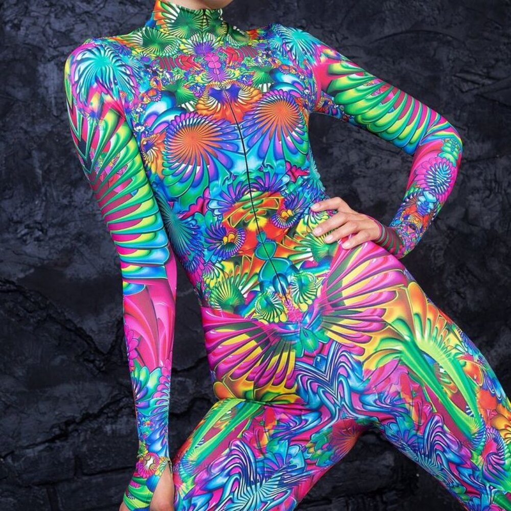 BADINKA Kaleidoscopic Bloom Costume Bodysuit ⭐️ Like New!